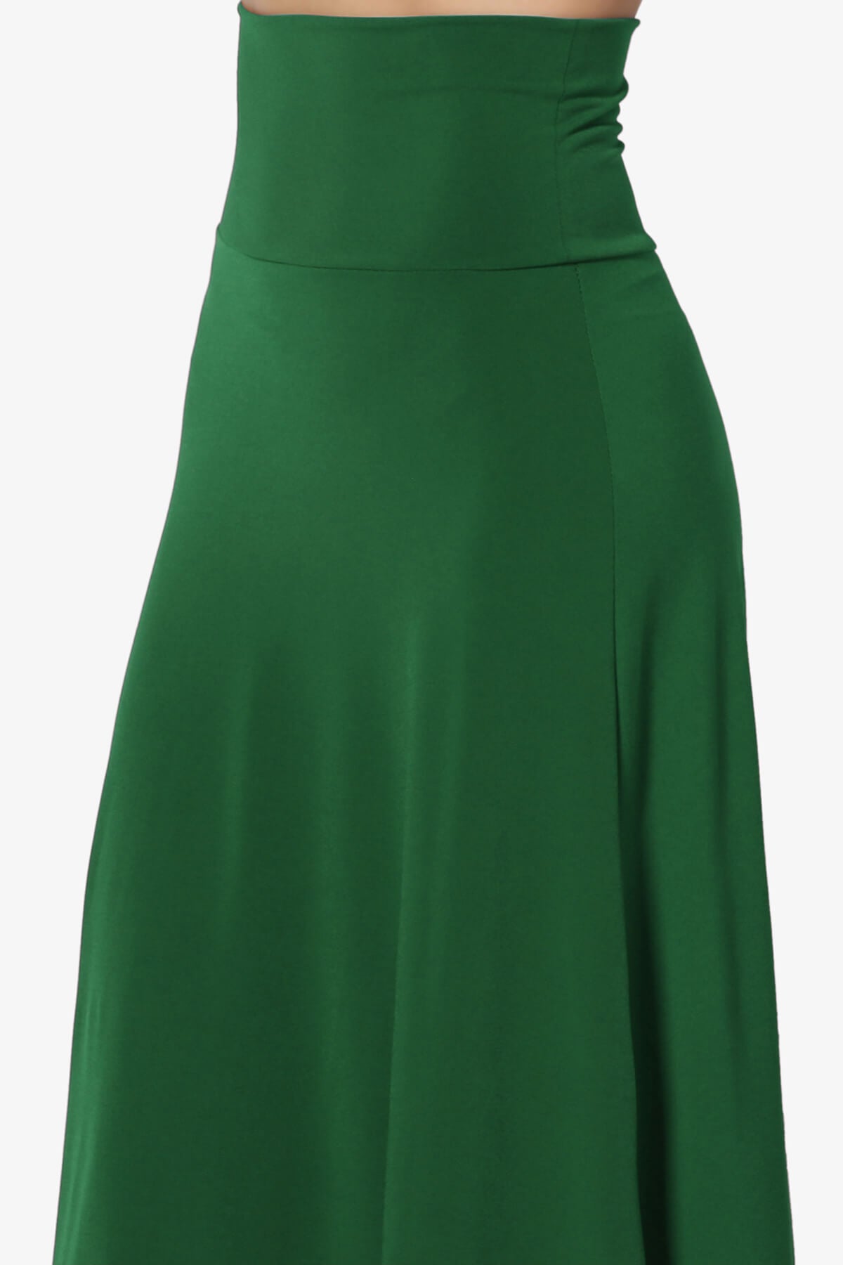 Nolan Stretch Flared Knee Skirt DARK GREEN_5