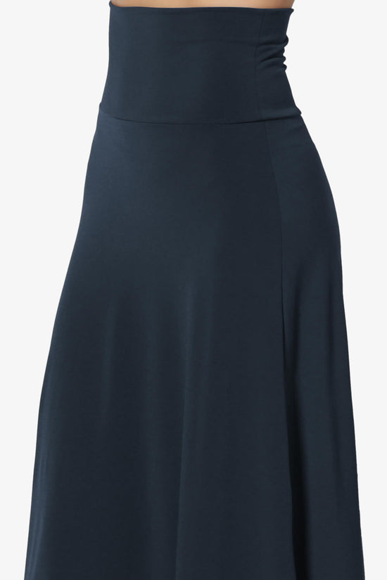 Nolan Stretch Flared Knee Skirt PLUS DARK NAVY_5