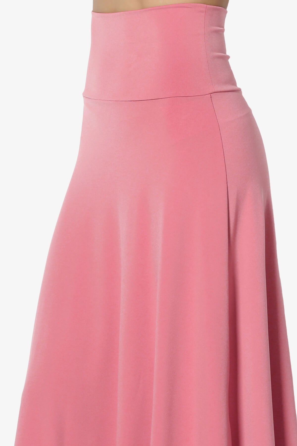 Nolan Stretch Flared Knee Skirt DESERT ROSE_5