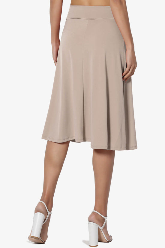 Nolan Stretch Flared Knee Skirt LIGHT MOCHA_2