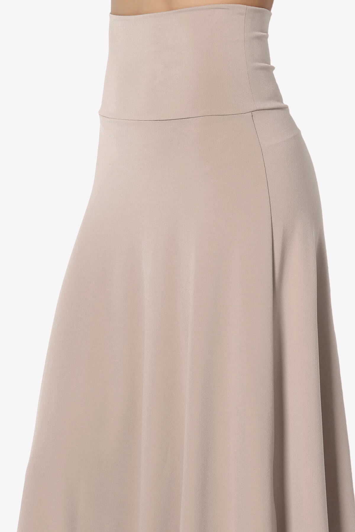 Nolan Stretch Flared Knee Skirt LIGHT MOCHA_5