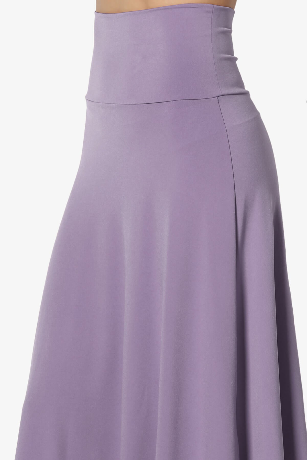 Nolan Stretch Flared Knee Skirt PLUS LILAC GREY_5