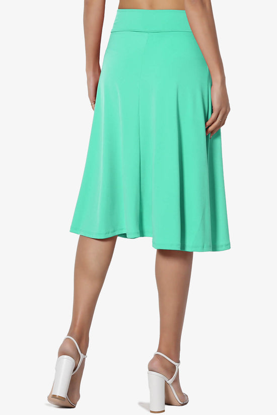 Nolan Stretch Flared Knee Skirt MINT_2