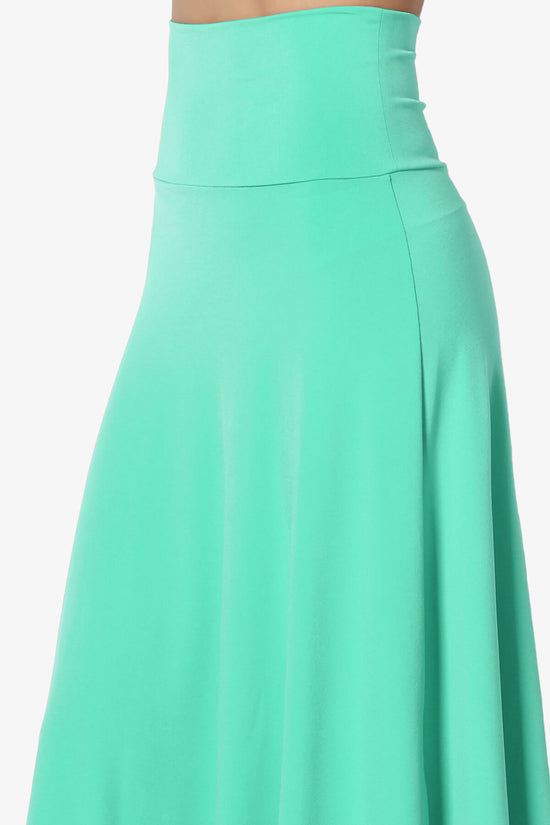 Nolan Stretch Flared Knee Skirt MINT_5