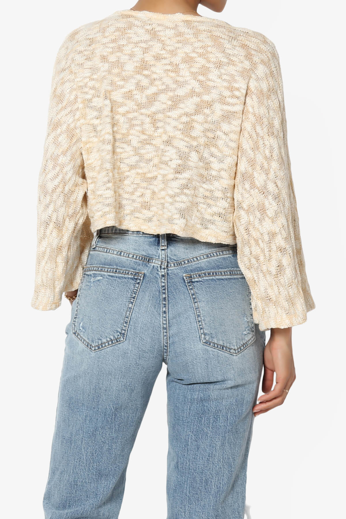Load image into Gallery viewer, Paige Marled Knit Boxy Crop Top MUSTARD_2
