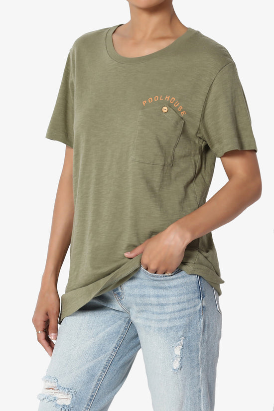 Lise Button Pocket Short Sleeve Tee