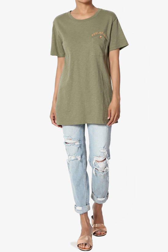 Lise Button Pocket Short Sleeve Tee