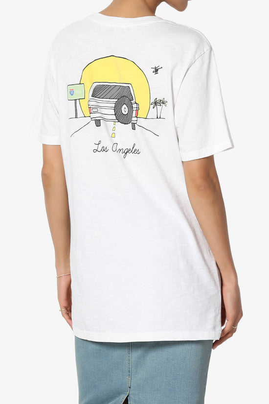 Los Angeles Car Short Sleeve Slub Tee
