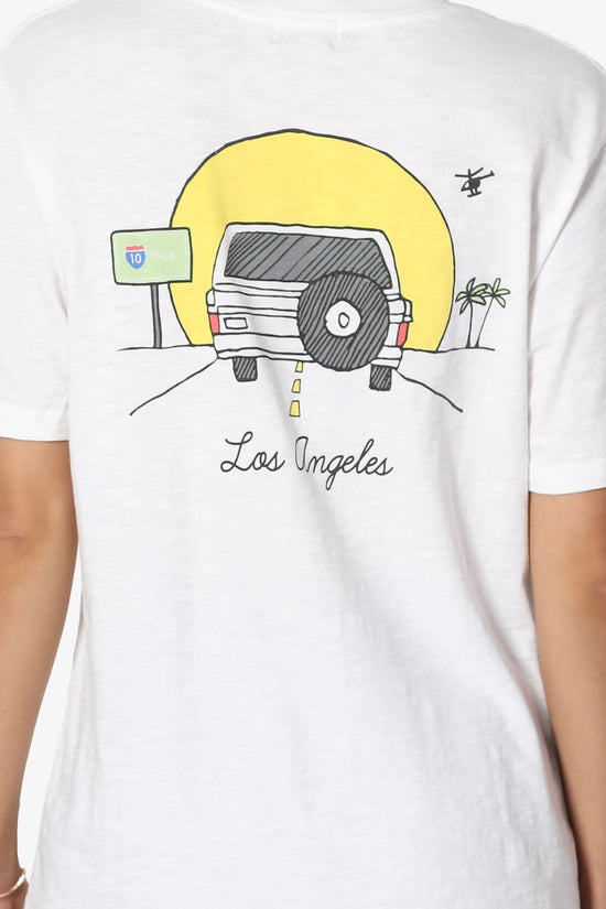 Los Angeles Car Short Sleeve Slub Tee