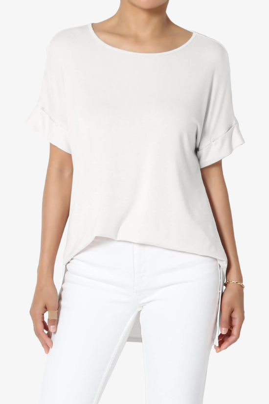 Load image into Gallery viewer, Poloma Modal Jersey Boat Neck Top BONE_1
