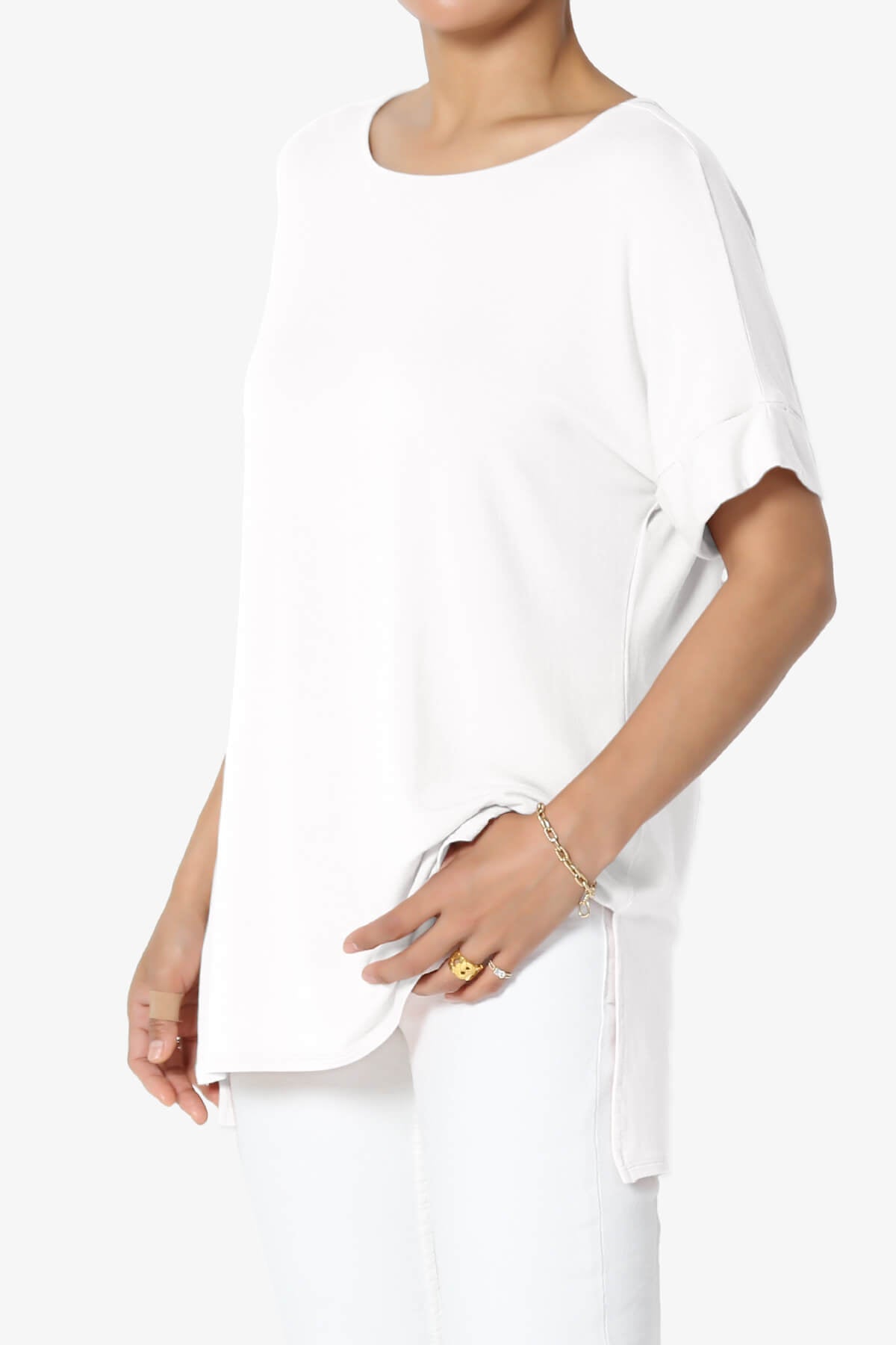Load image into Gallery viewer, Poloma Modal Jersey Boat Neck Top IVORY_3

