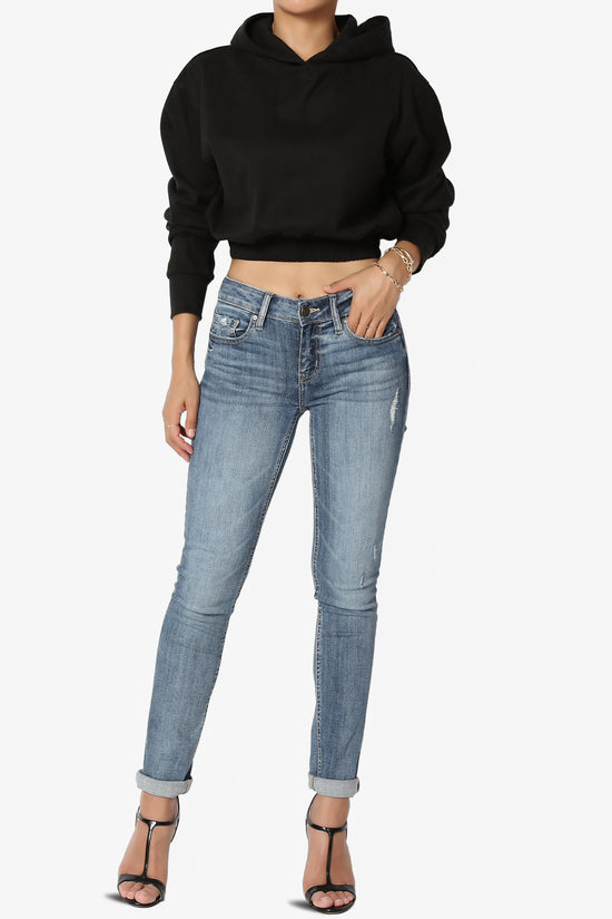 Load image into Gallery viewer, Brenna Brushed Terry Cropped Hoodie
