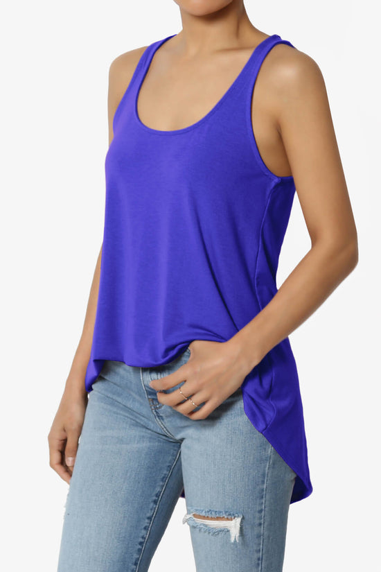 Load image into Gallery viewer, Santo Scoop Neck Loose Fit Tank Top BRIGHT BLUE_3
