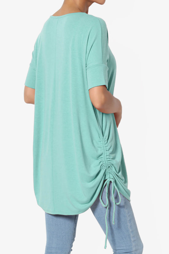 Selenna Jersey Ruched Top ASH MINT_4