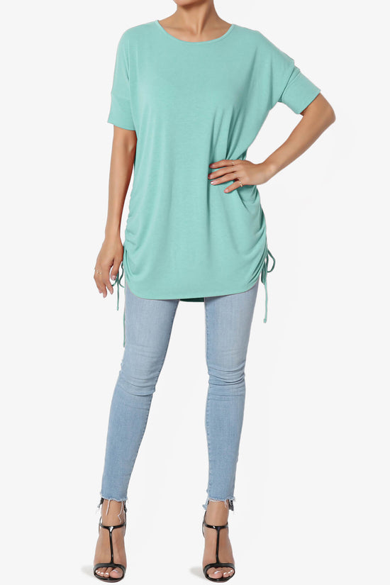 Selenna Jersey Ruched Top ASH MINT_6