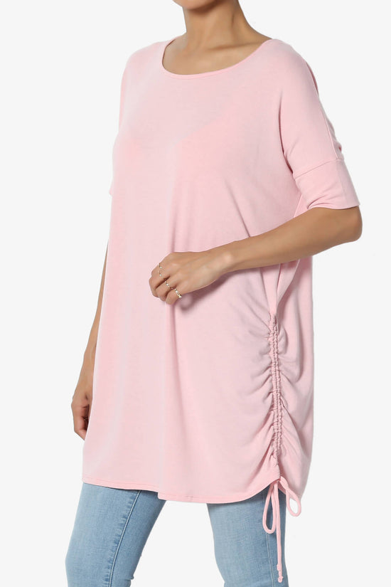 Load image into Gallery viewer, Selenna Jersey Ruched Top DUSTY PINK_3
