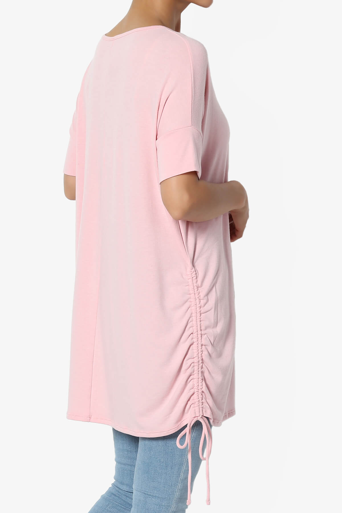 Load image into Gallery viewer, Selenna Jersey Ruched Top DUSTY PINK_4

