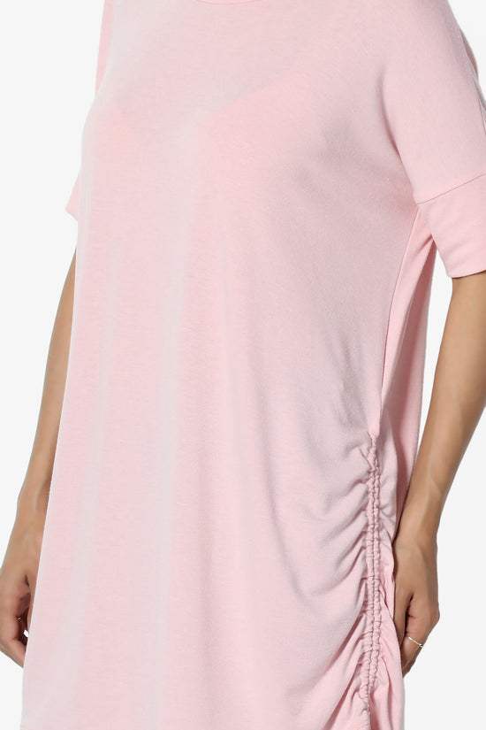 Load image into Gallery viewer, Selenna Jersey Ruched Top DUSTY PINK_5

