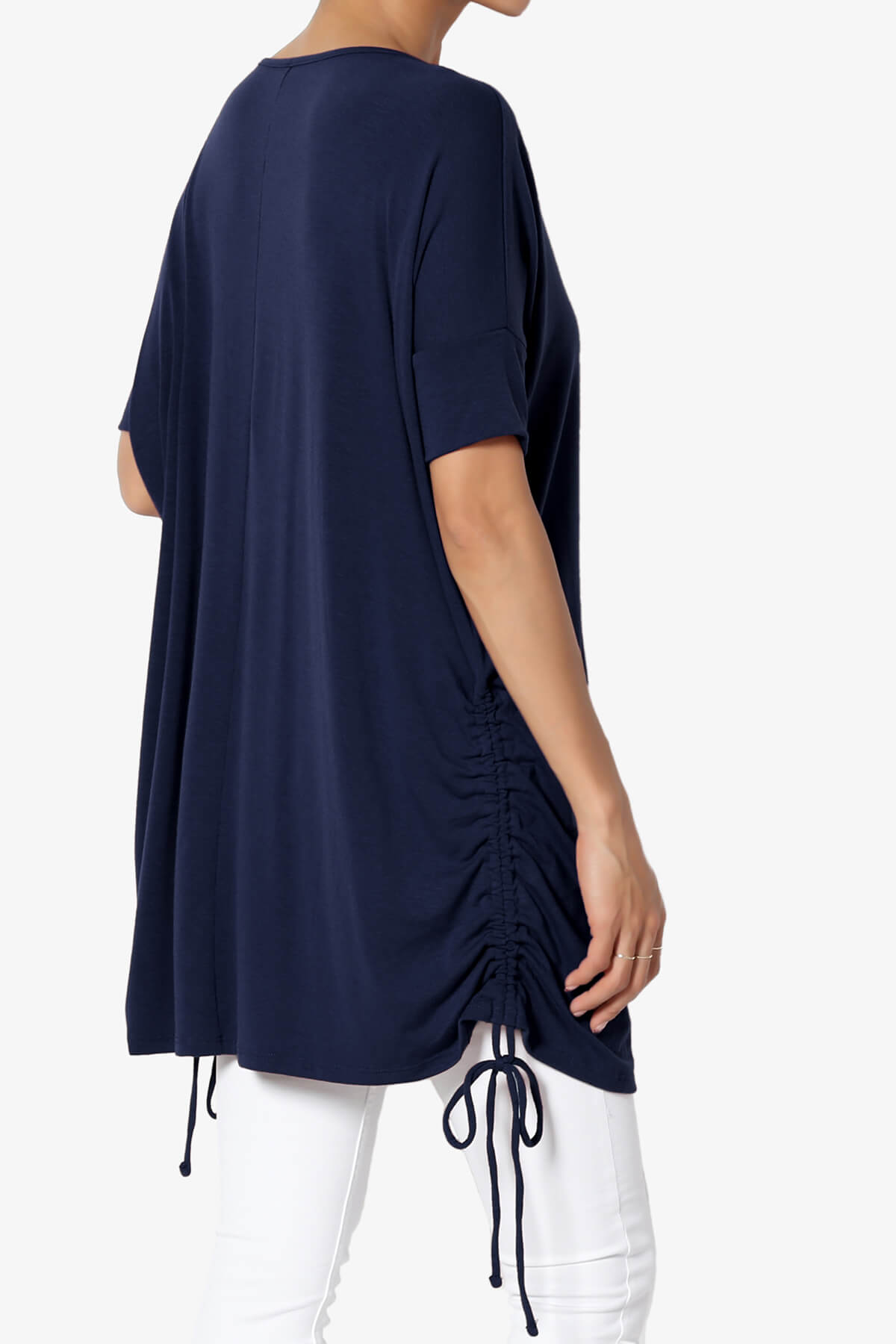 Selenna Jersey Ruched Top NAVY_4