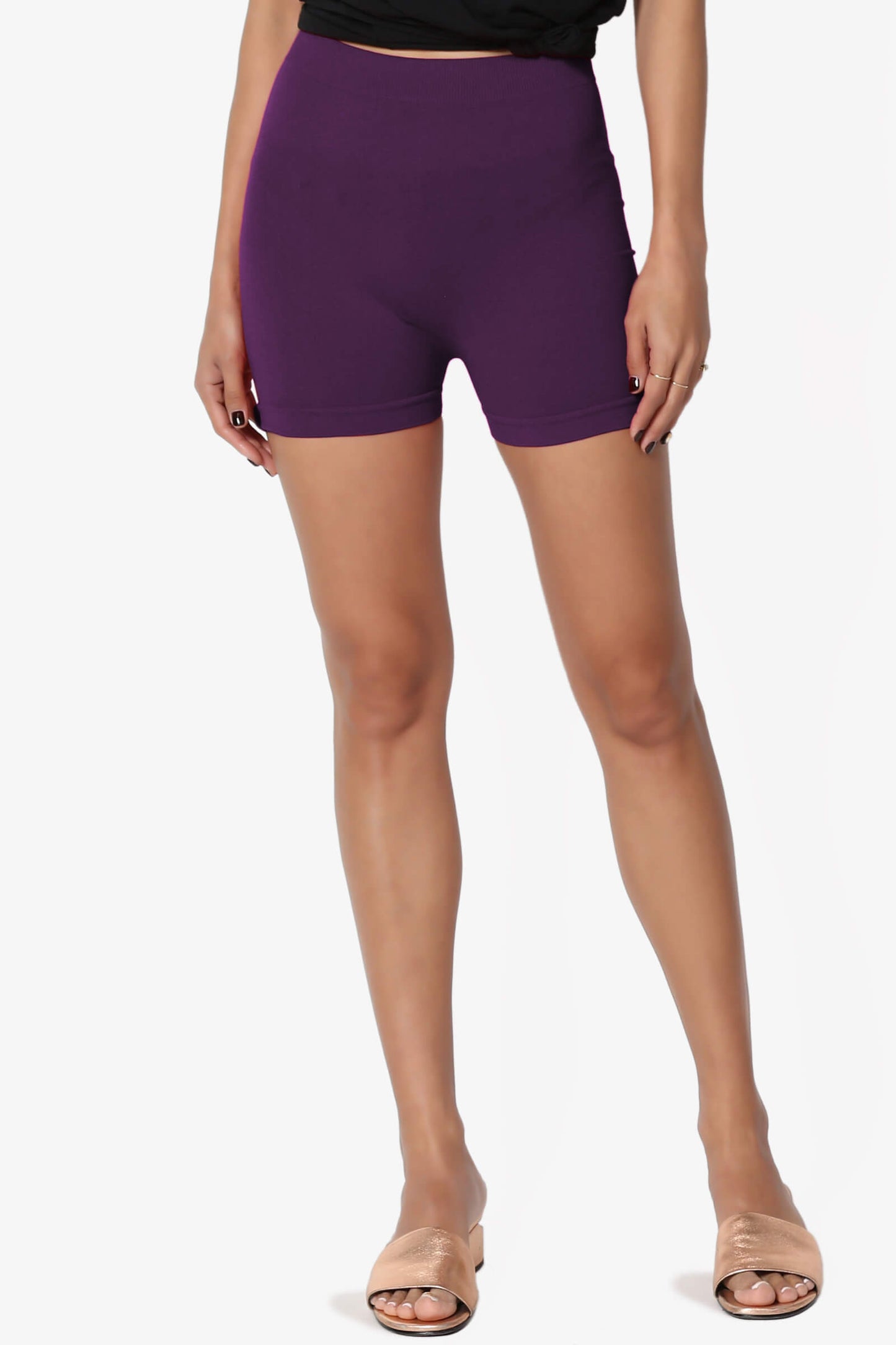 Tivoli Seamless Bike Shorts DARK PURPLE_1