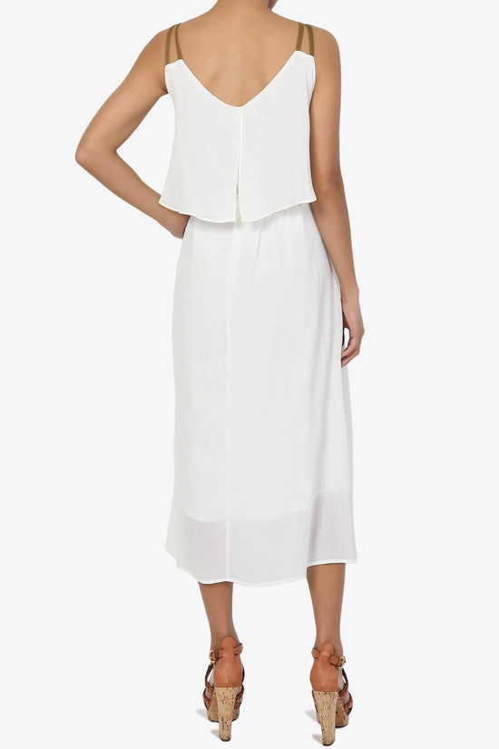 Load image into Gallery viewer, Dalenna Cami Layered Long Midi Dress PLUS IVORY_2
