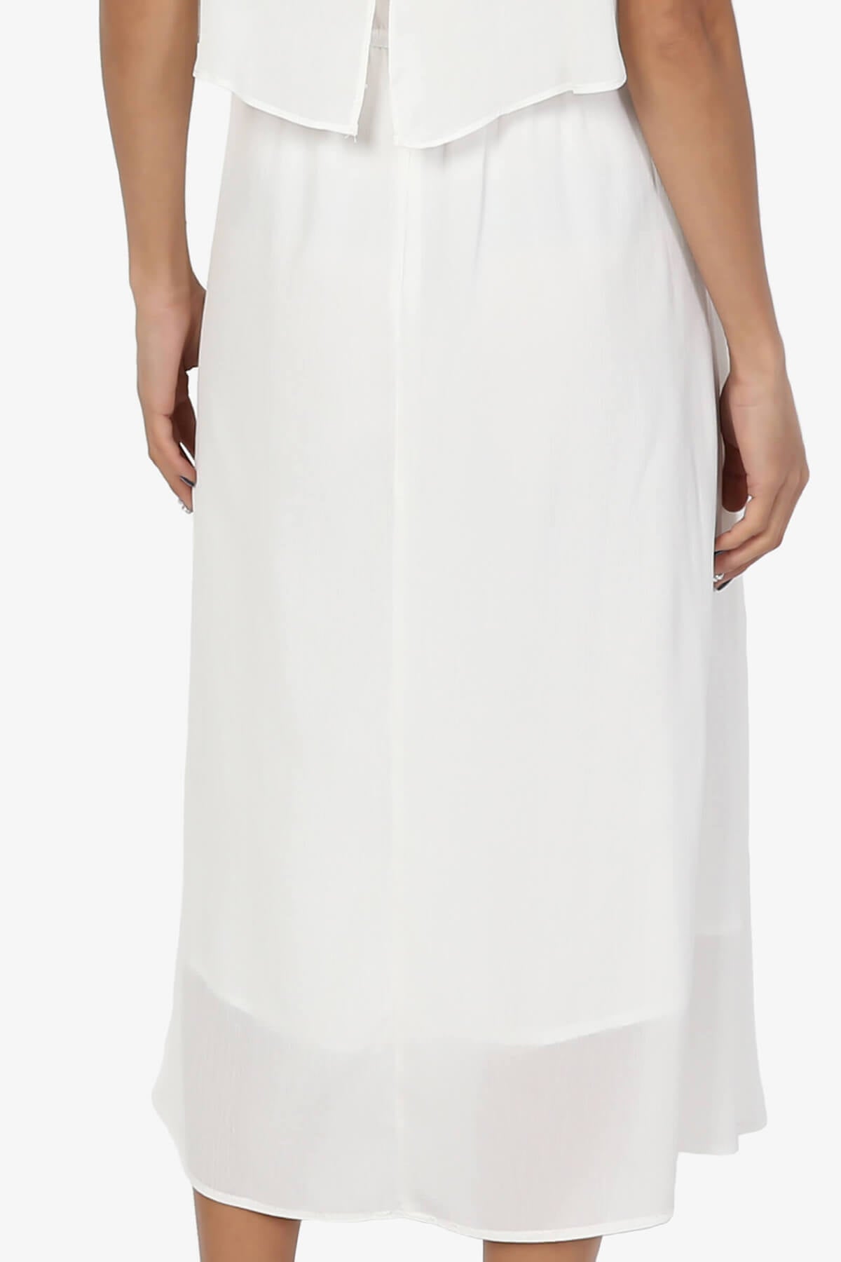 Load image into Gallery viewer, Dalenna Cami Layered Long Midi Dress PLUS IVORY_6
