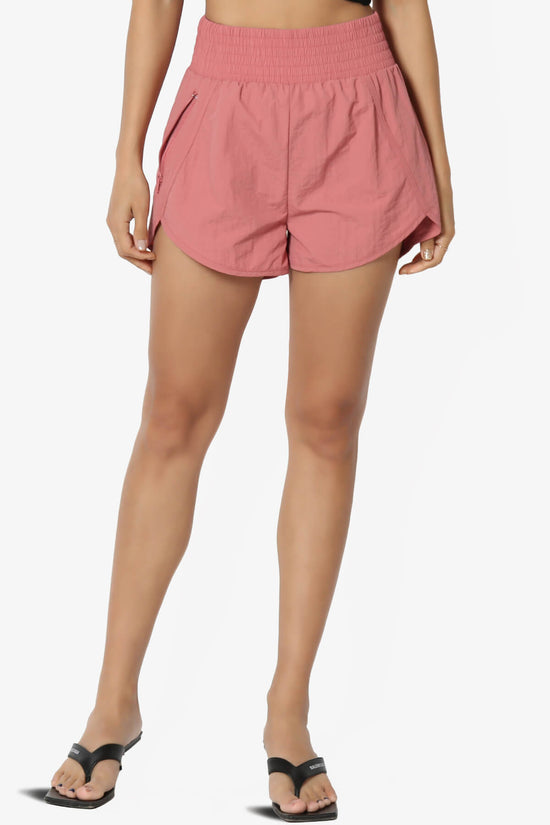 Load image into Gallery viewer, The Way Home Running Shorts w Zip Pocket ASH ROSE_1
