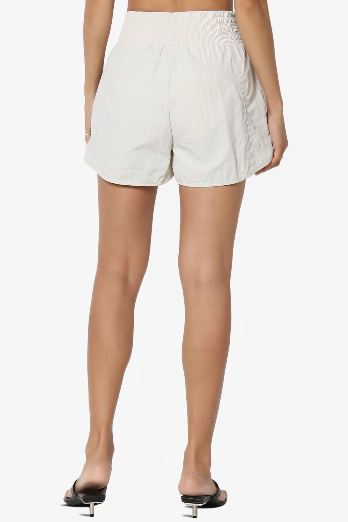 Load image into Gallery viewer, The Way Home Running Shorts w Zip Pocket BONE_2
