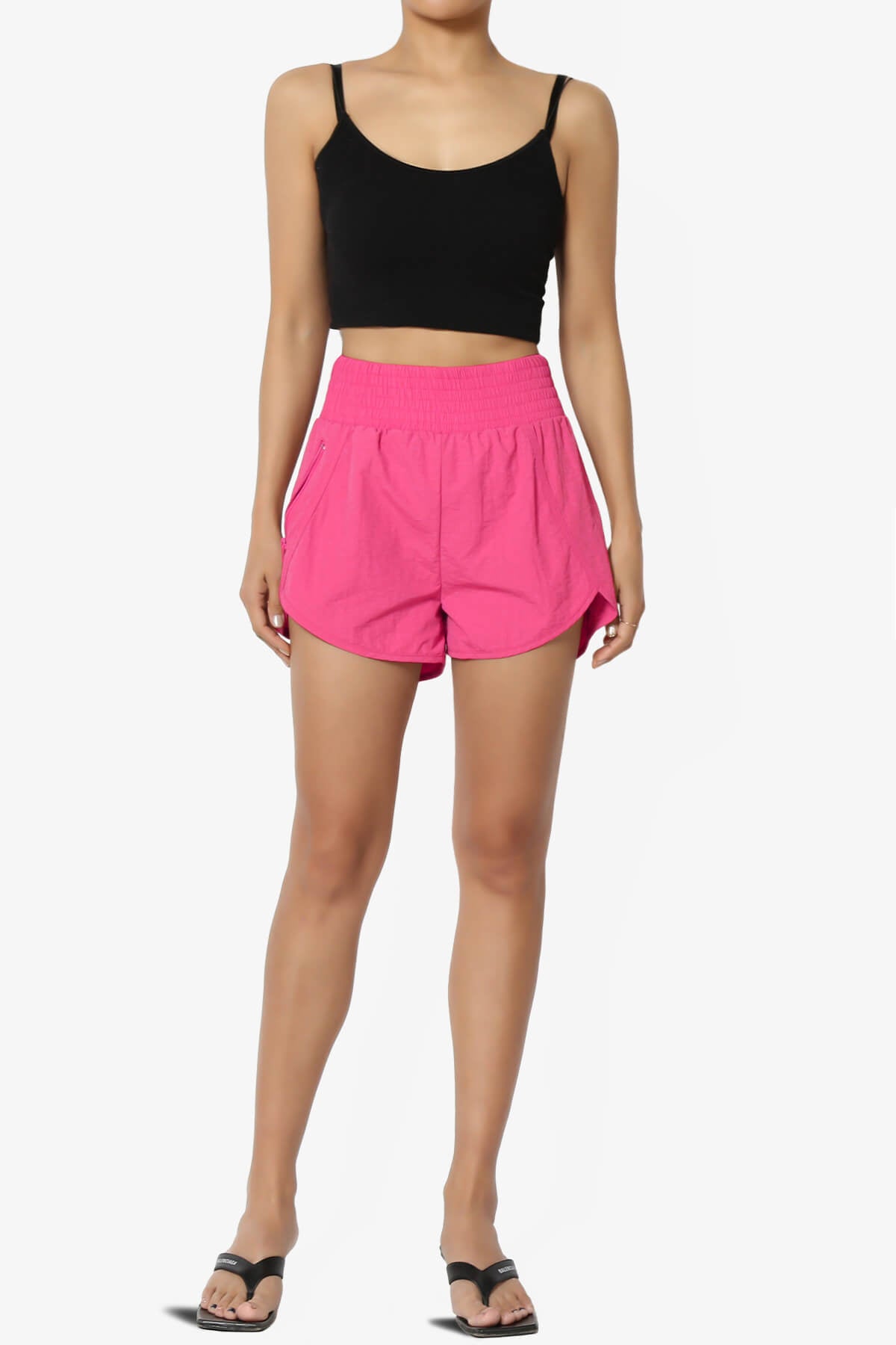 Load image into Gallery viewer, The Way Home Running Shorts w Zip Pocket FUCHSIA_6

