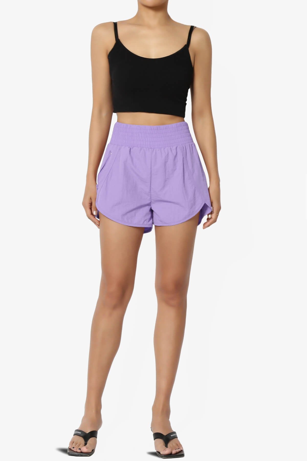 Load image into Gallery viewer, The Way Home Running Shorts w Zip Pocket LAVENDER_6
