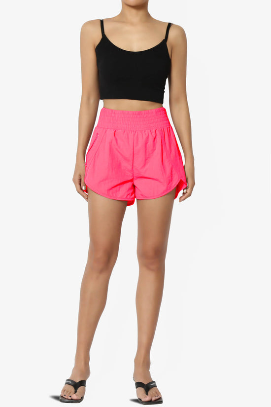 Load image into Gallery viewer, The Way Home Running Shorts w Zip Pocket N CORAL FUCHSIA_6
