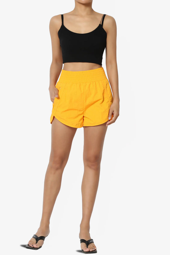 Load image into Gallery viewer, The Way Home Running Shorts w Zip Pocket YELLOW GOLD_6

