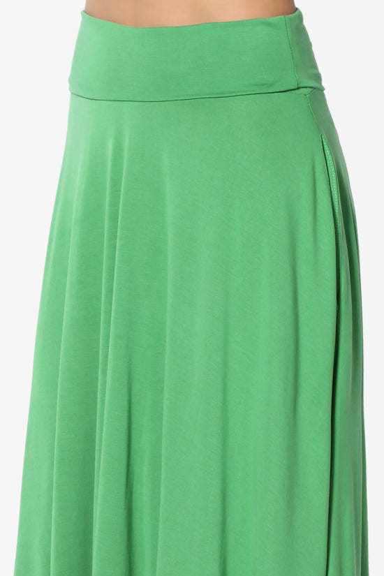 Load image into Gallery viewer, Jubilant Pocket Swing Midi Skirt LIME_5
