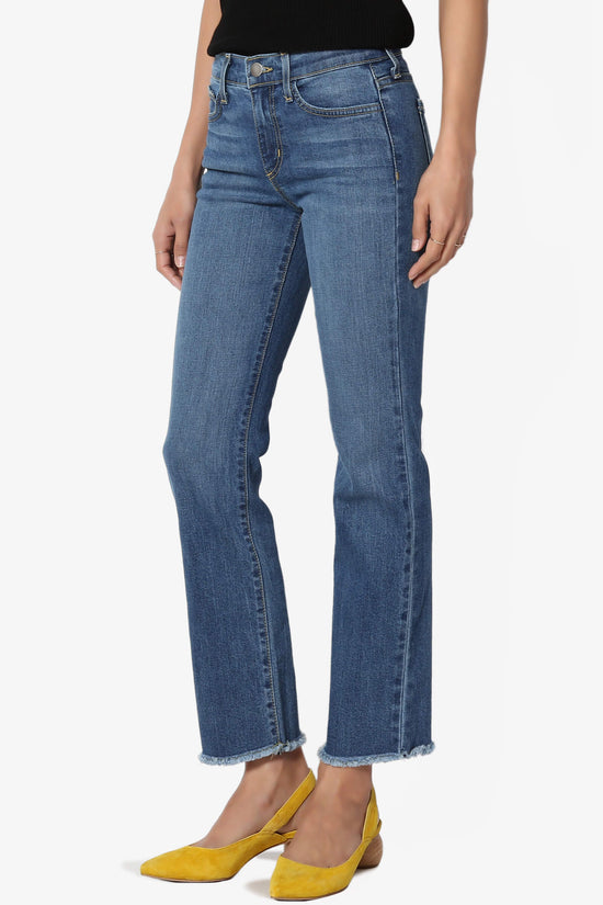 Load image into Gallery viewer, Raidha Mid Rise Crop Bootcut Jeans MEDIUM_3

