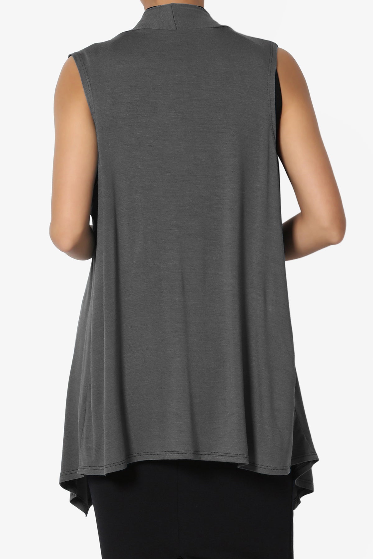 Load image into Gallery viewer, Danna Draped Jersey Vest ASH GREY_2
