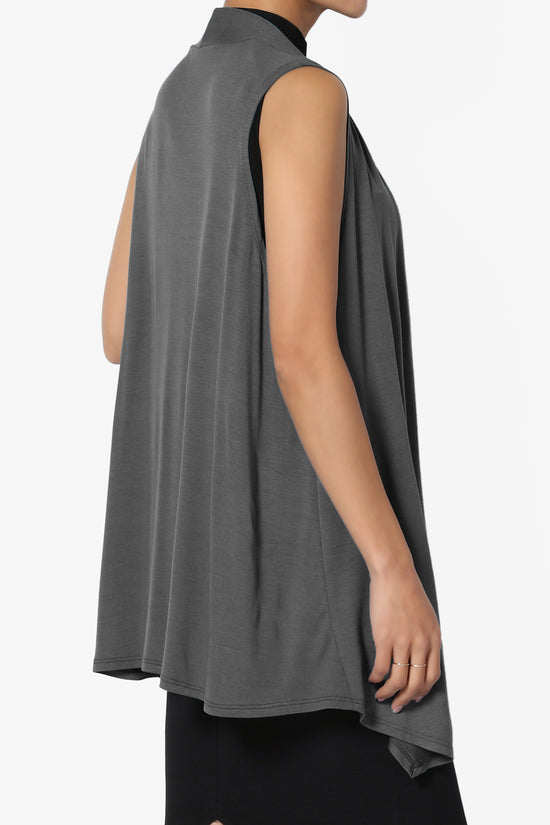 Load image into Gallery viewer, Danna Draped Jersey Vest ASH GREY_4
