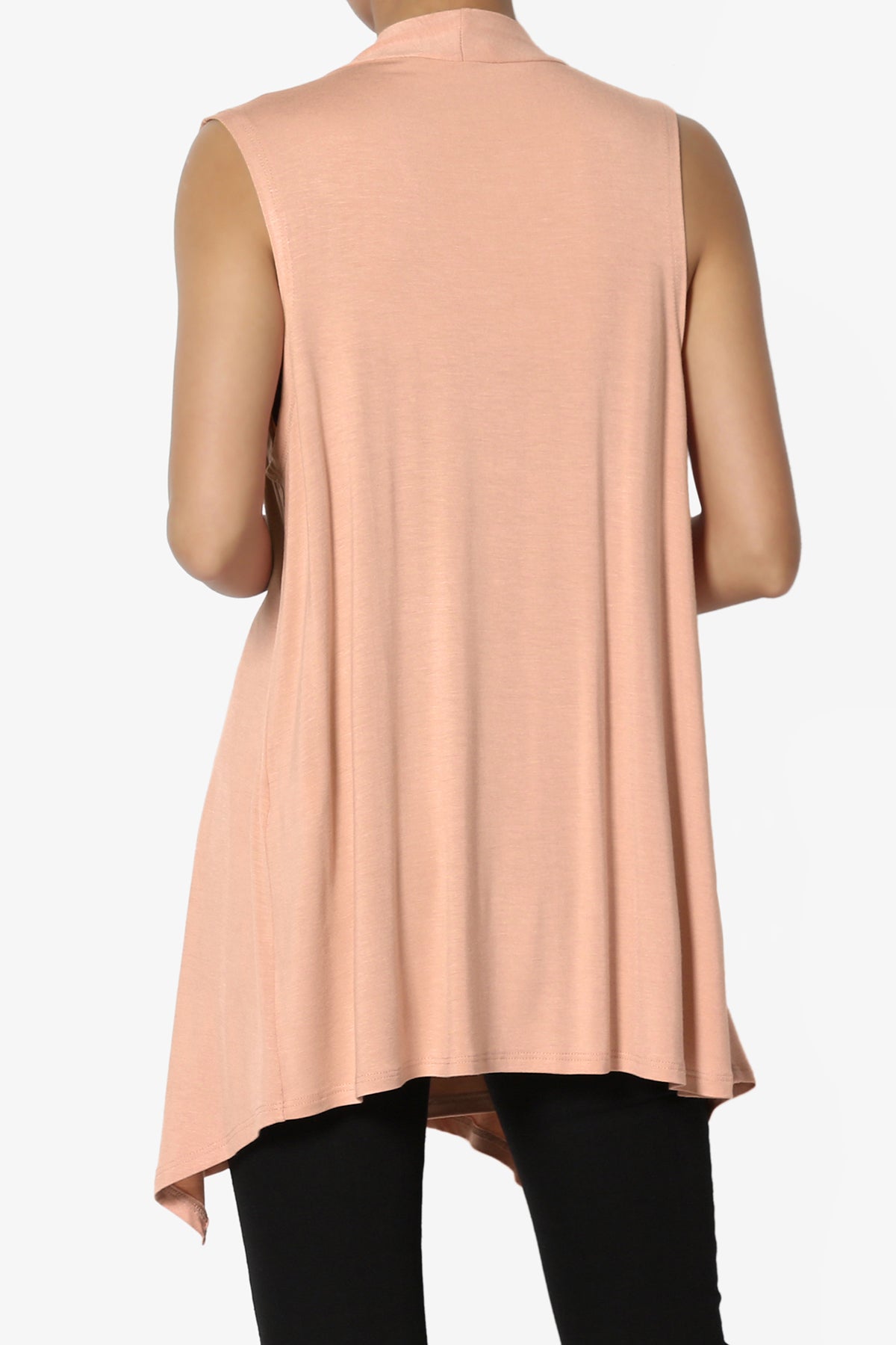 Load image into Gallery viewer, Danna Draped Jersey Vest BLUSH_2
