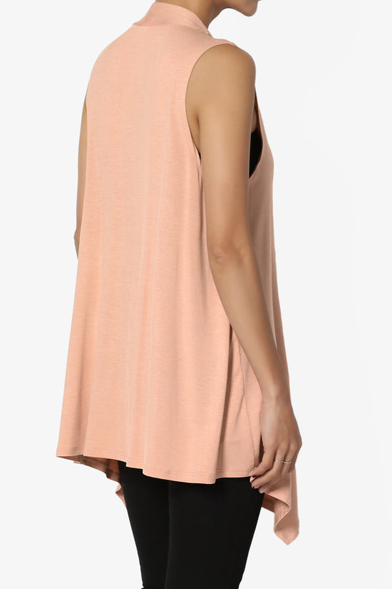 Danna Draped Jersey Vest BLUSH_4