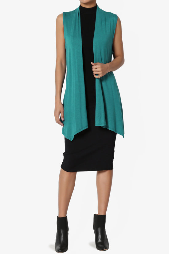 Danna Draped Jersey Vest JADE_6