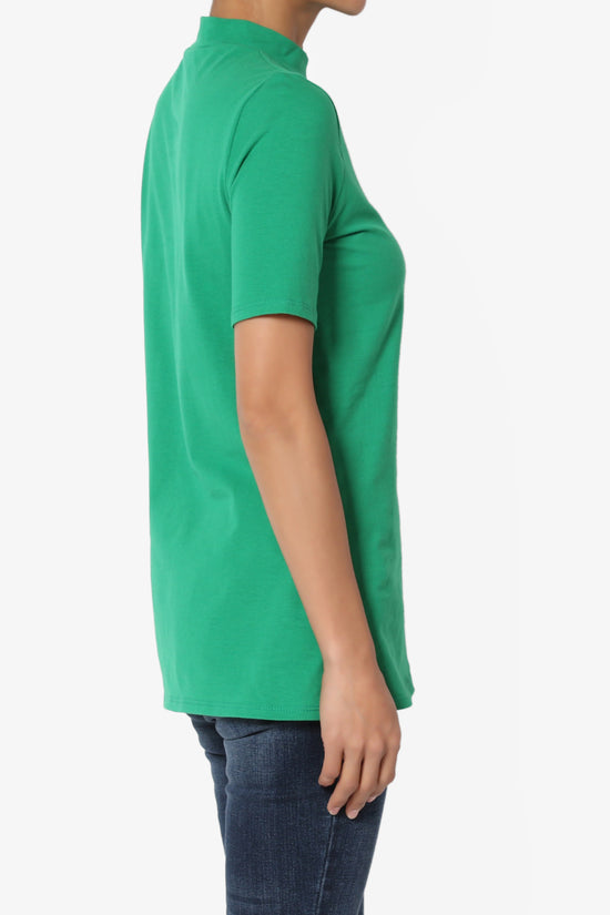 Kahiko Mock Neck Short Sleeve Tee - TheMogan