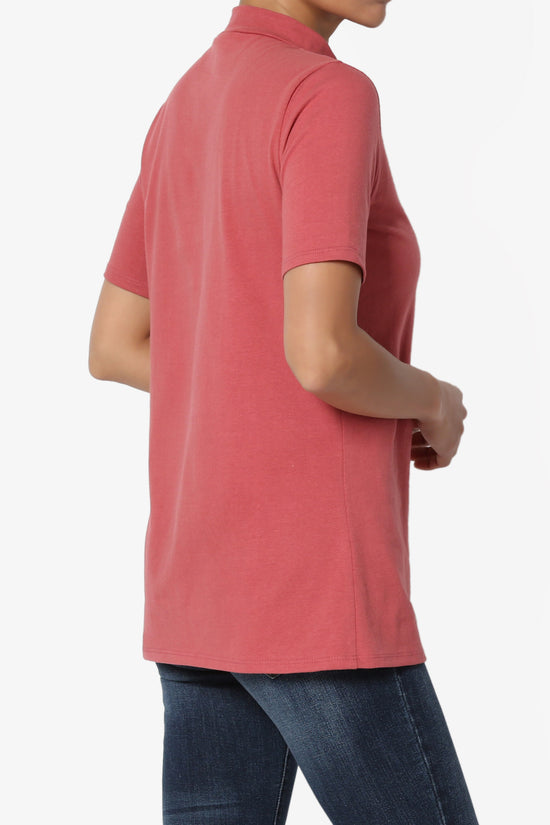 Kahiko Mock Neck Short Sleeve Tee - TheMogan