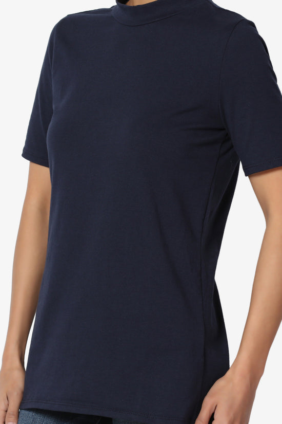 Kahiko Mock Neck Short Sleeve Tee - TheMogan