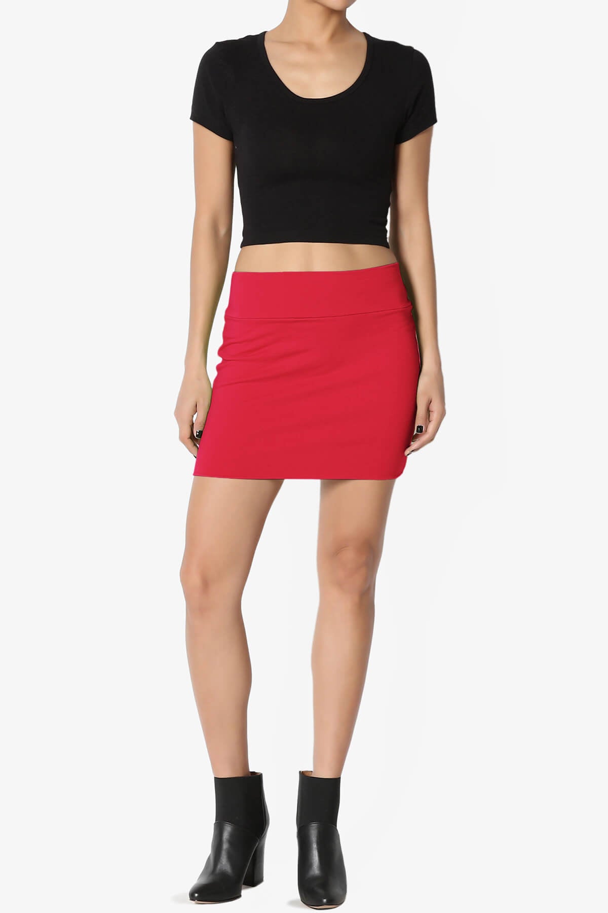 Randall Cotton Mini Skirt RED_6