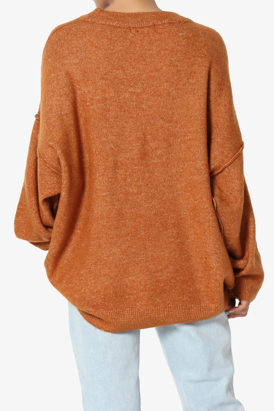 Troopa Oversized Melange Sweater ALMOND_2
