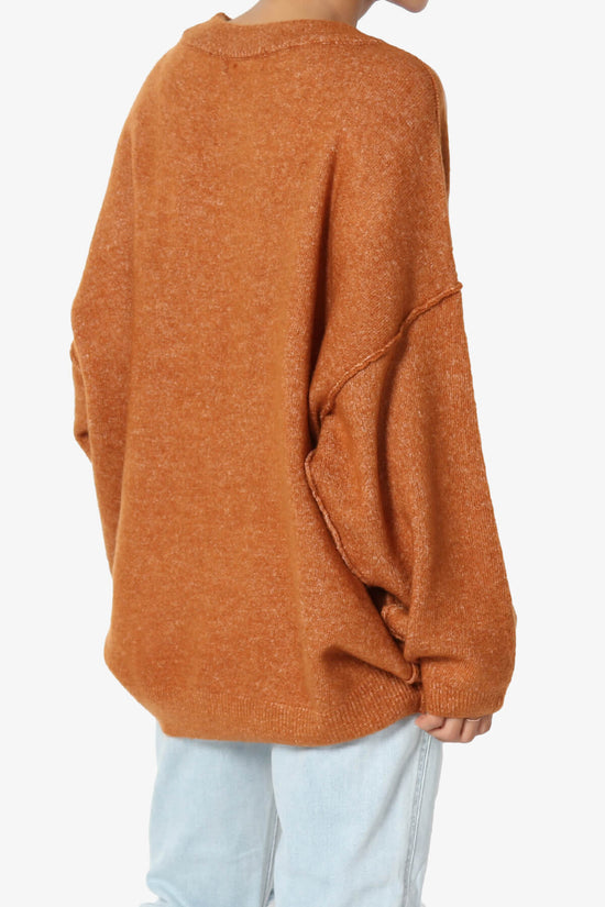 Load image into Gallery viewer, Troopa Oversized Melange Sweater ALMOND_4
