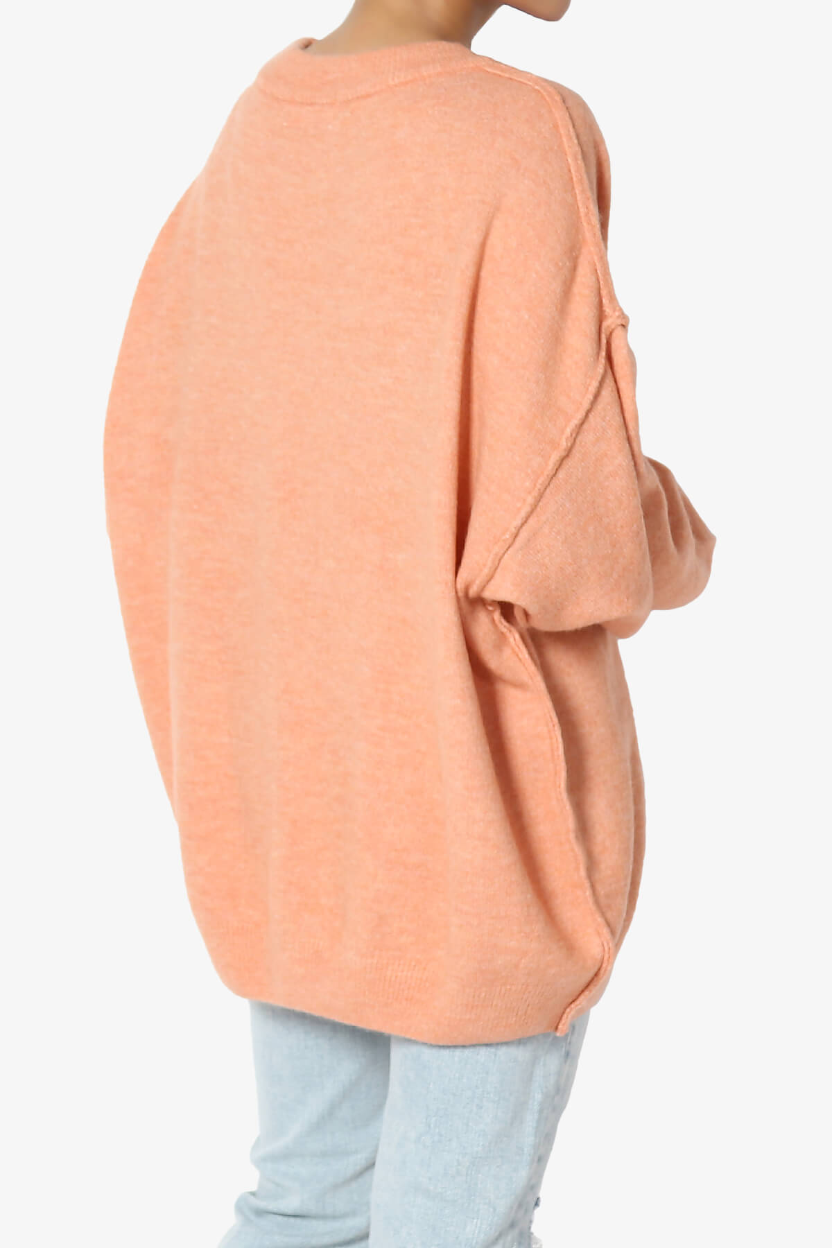 Load image into Gallery viewer, Troopa Oversized Melange Sweater CORAL_4
