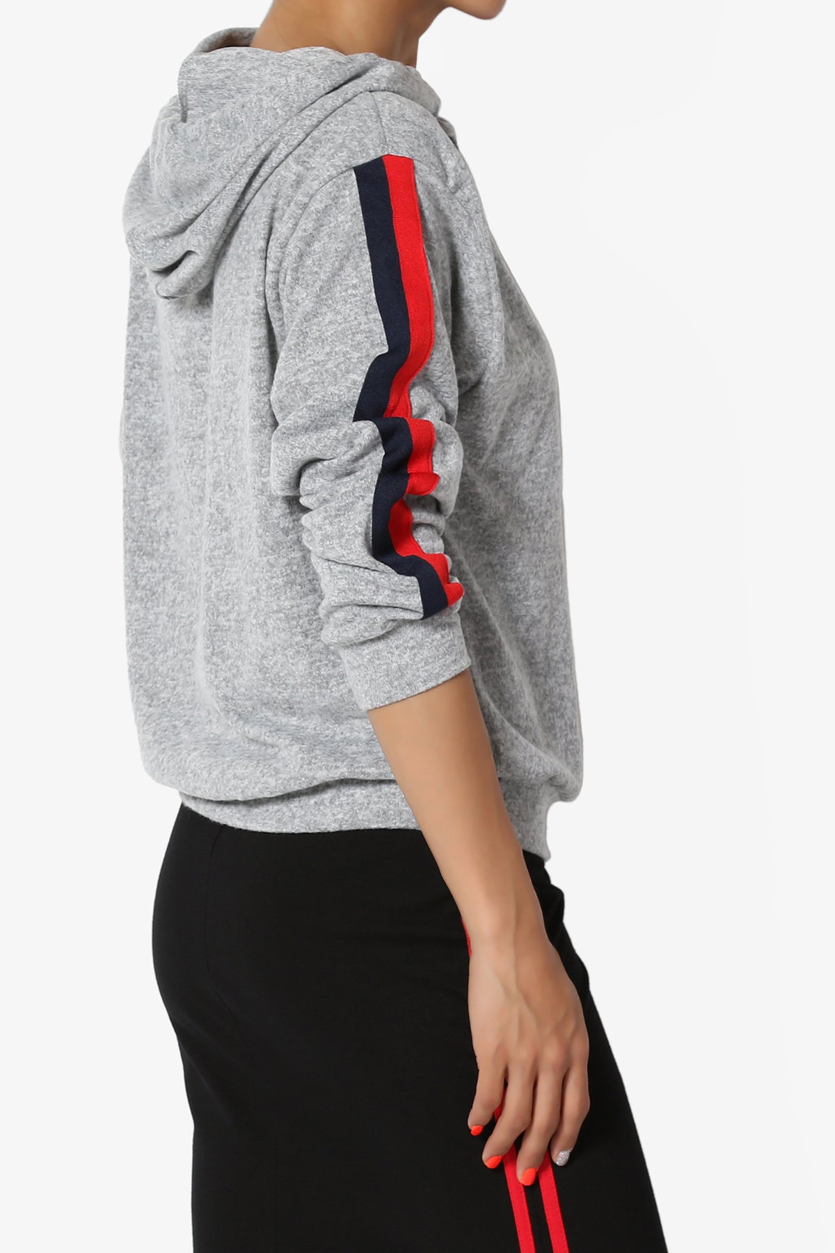 Patricia Striped Long Sleeve Hoodie Sweatshirt