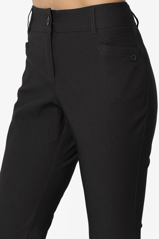 Venstra Stretch Capri Trousers BLACK_5