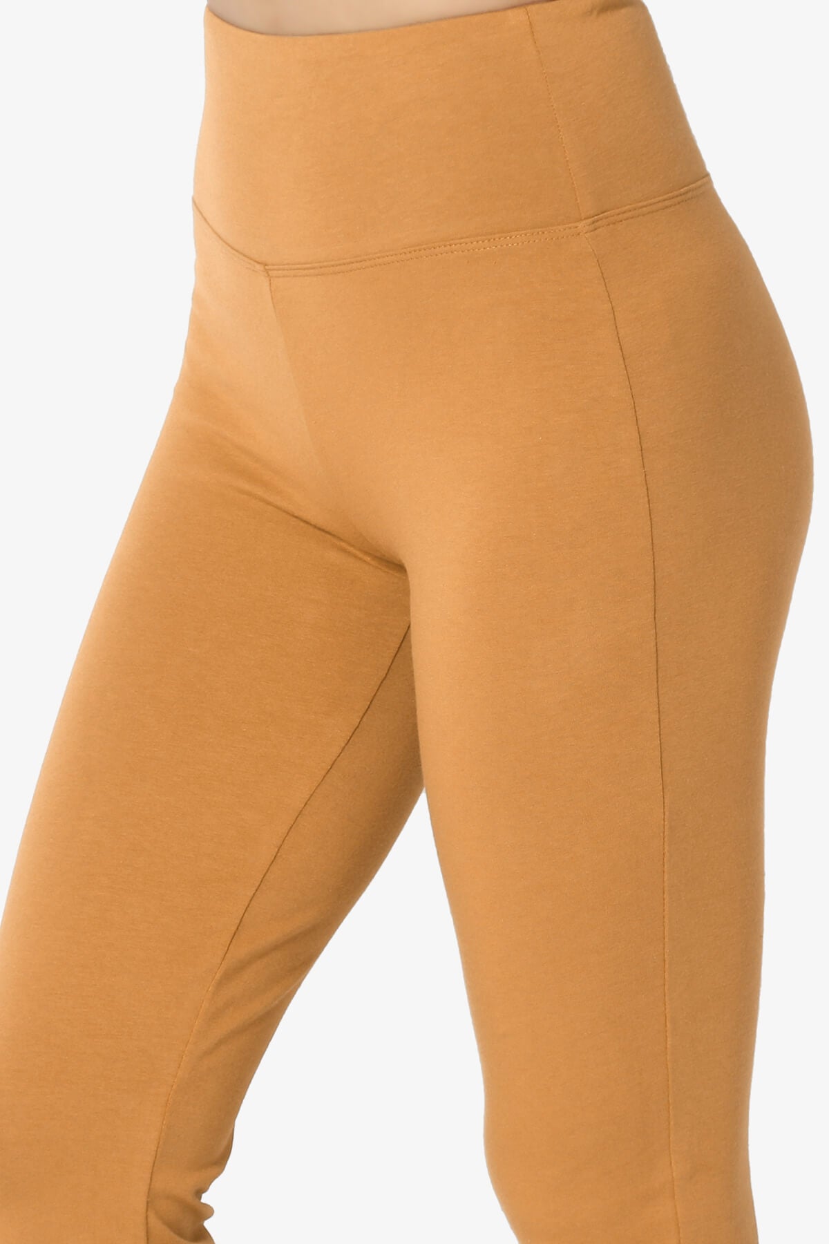 Load image into Gallery viewer, Zaylee Raw Hem Flared Comfy Yoga Pants GOLDEN MUSTARD_5
