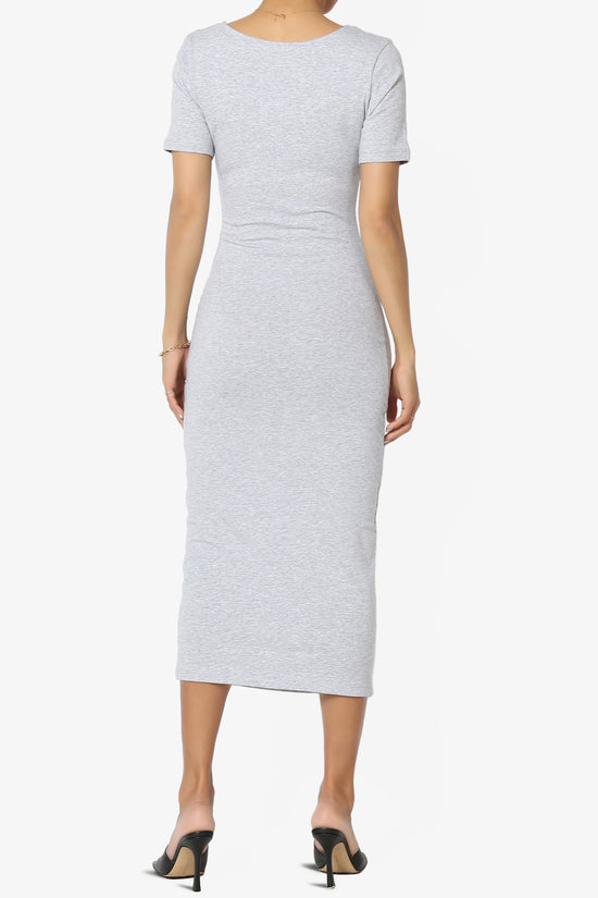 Load image into Gallery viewer, Fontella Short Sleeve Square Neck Bodycon Dress
